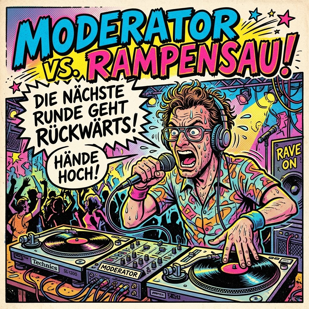 Die Rampensau am Mikrofon