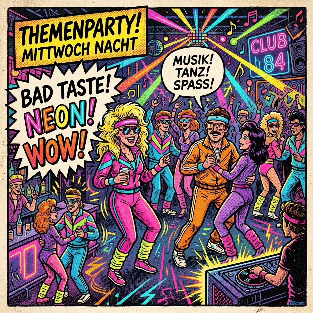 80er Neon Themenparty